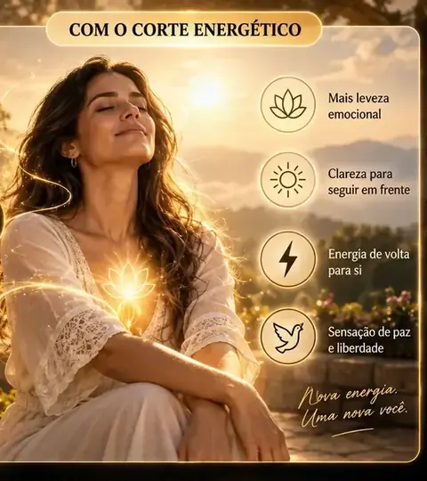 Depois do corte energético: leveza, clareza, energia e sensação de liberdade